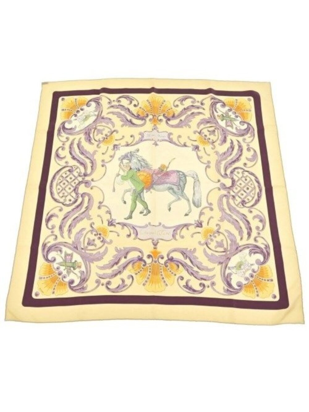 Hermes Bandana Scarf Yellow
